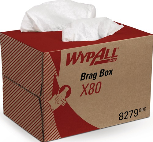 WYPALL Wischtuch X80 8279 L424xB282ca.mm weiß 1-lagig Box - 8279