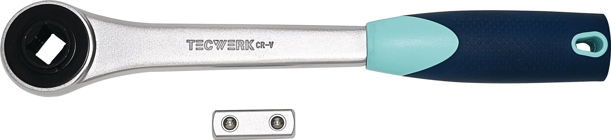 D.-Knarre 1/2 Zoll 30 Z.L.270mm m.umsteckbaren 4-KT.TECWERK