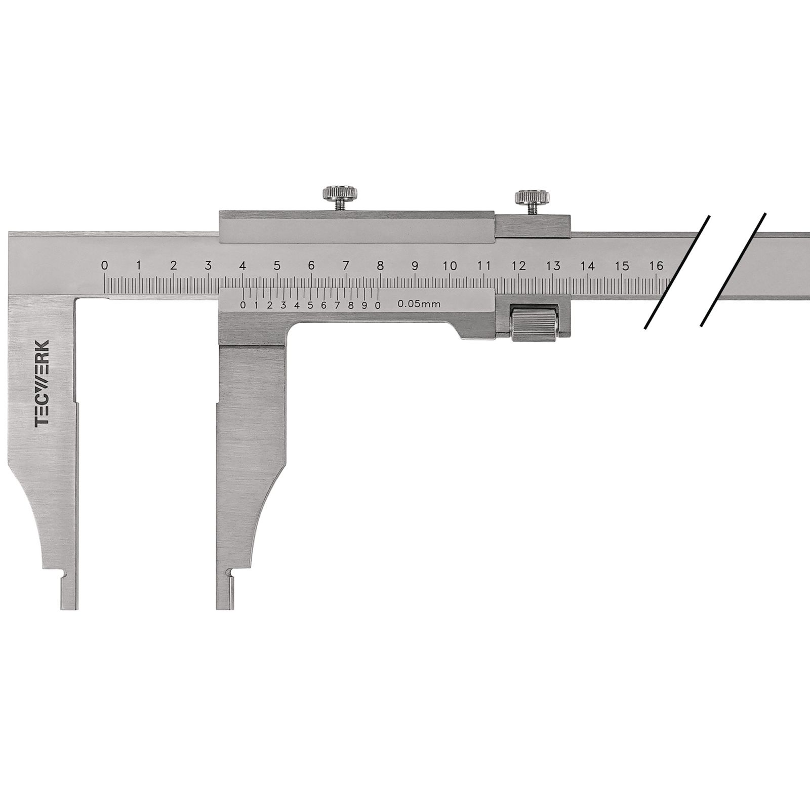 Werkstattmessschieber DIN 862 300mm Schnabel-L.90mm TECWERK