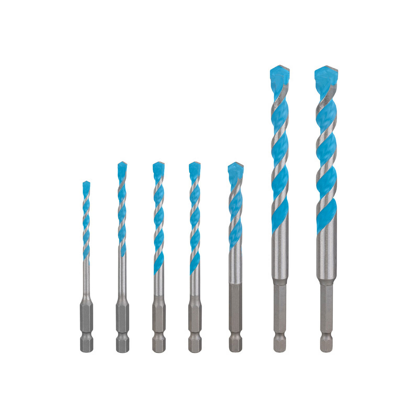 Bosch EXPERT HEX-9 Multi Construction Bohrer-Set, 4/5/6/8/10/12 mm, 7-tlg. - 2608902370