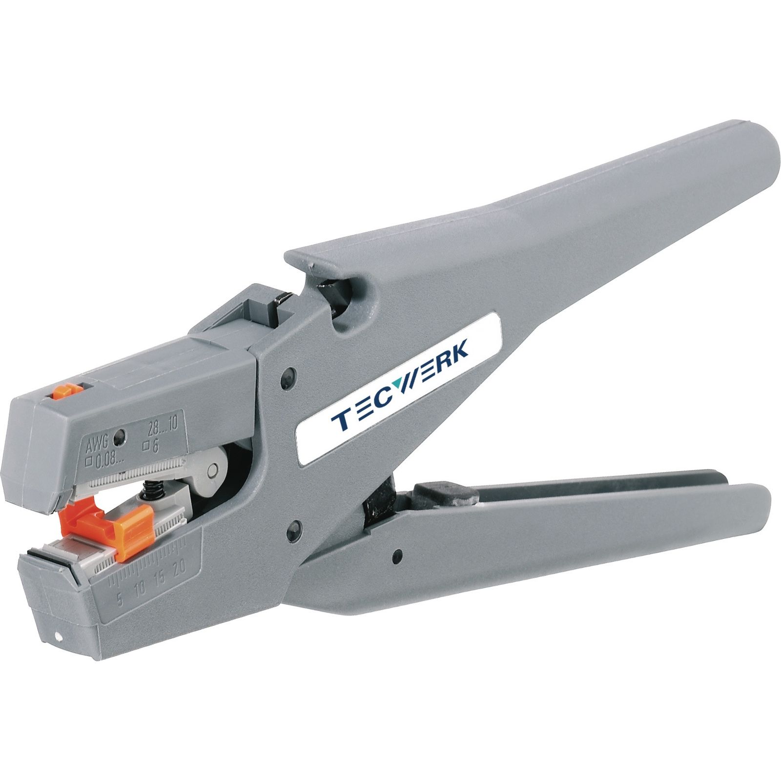 Automatikabisolierzange L.190mm 0,08-6 (AWG 28-10)mm² TECWERK