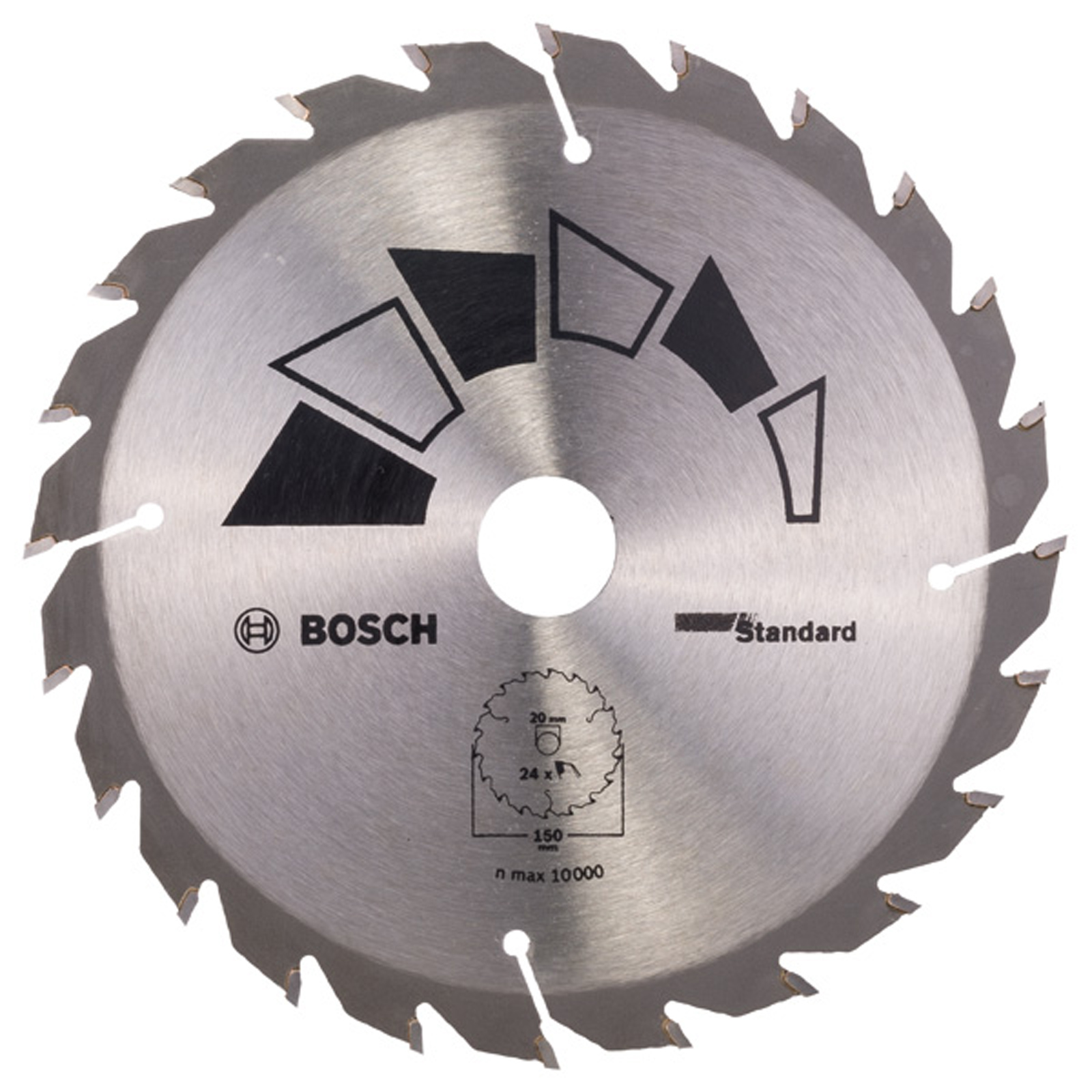 Bosch Kreissägeblatt STANDARD D= 150 mm Bohrung= 20 mm Z= 24 - 2609256806