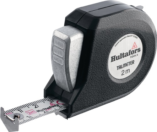 HULTAFORS Taschenrollbandmaß Talmeter L.3m B.16mm mm/cm EG II ABS Messlasche - 359203