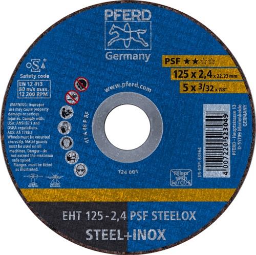 PFERD Trennscheibe PSF STEELOX Ø 125 x 2,4 mm gerade - 61721122