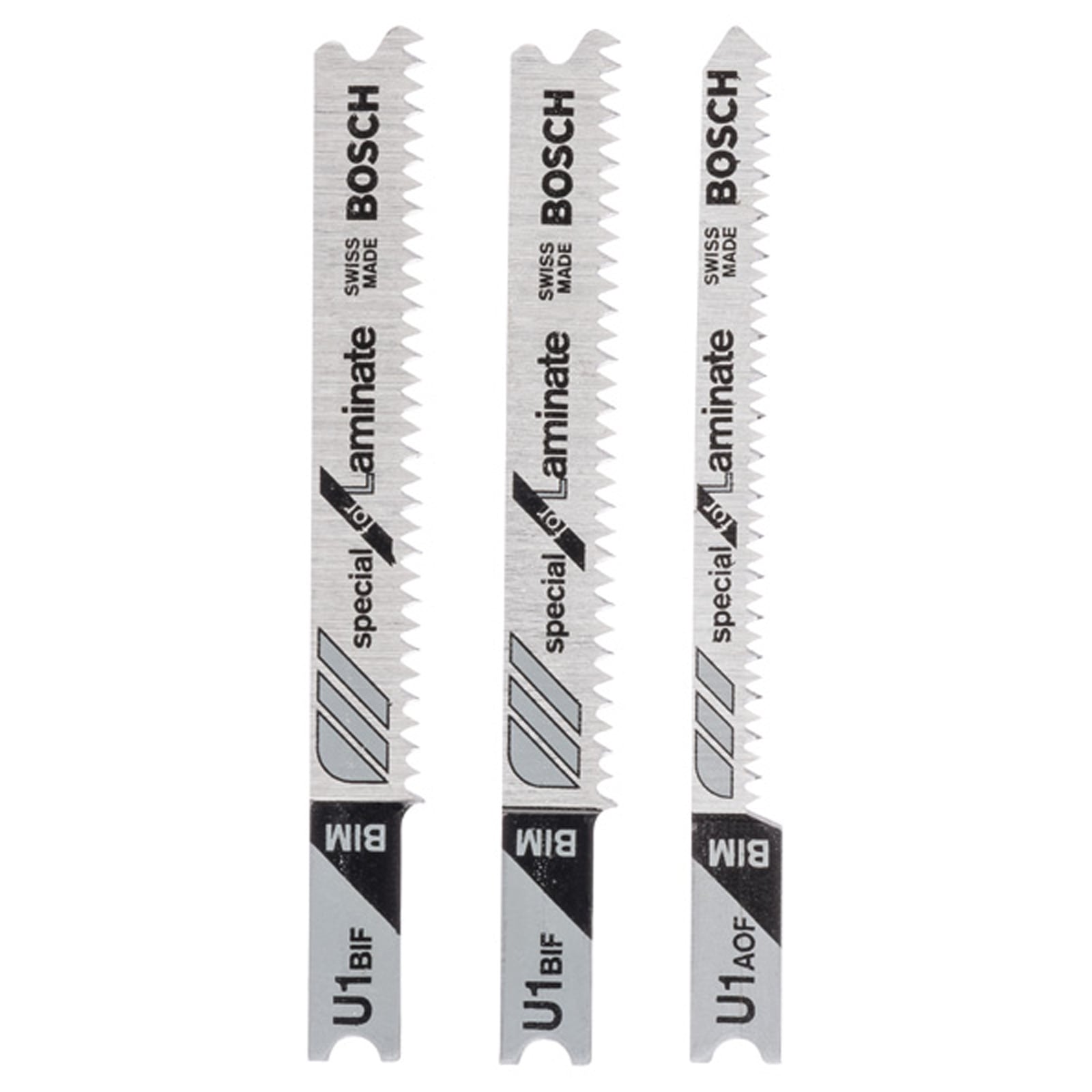 Bosch Stichsägeblatt-Set U-Schaft U 1 BIF (2x) U 1 AOF 3-tlg. - 2609256789