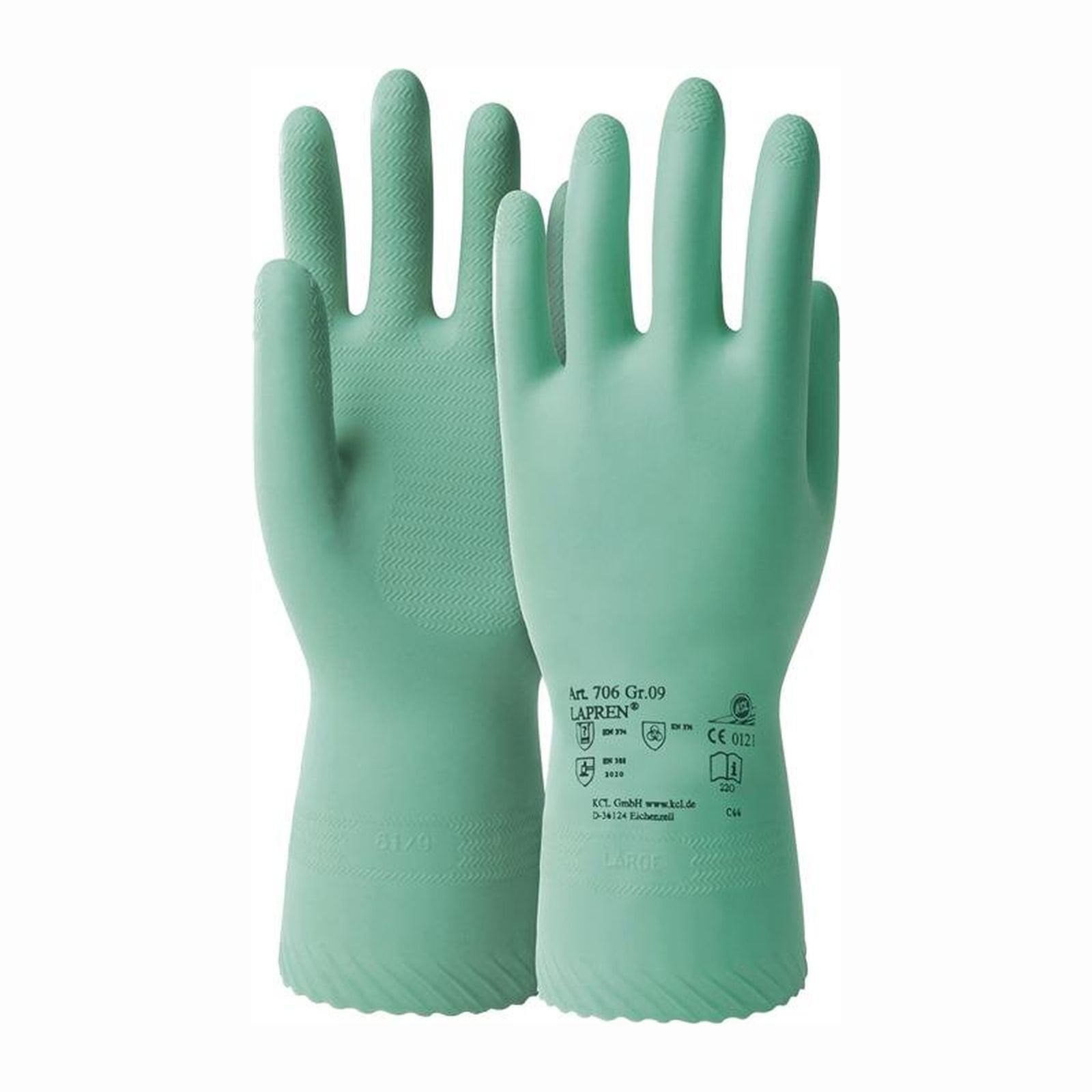 Honeywell 10 Paar Chemikalienhandschuhe Lapren 706