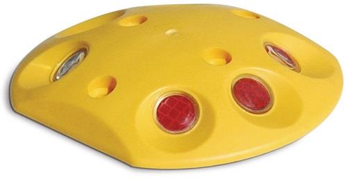 Markierungsknopf mit weißen/roten Reflektoren -