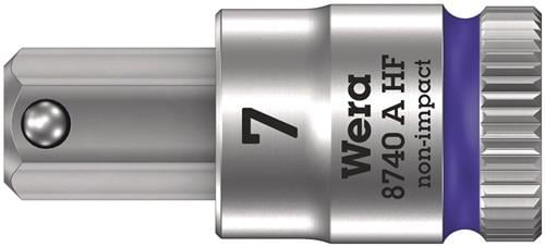 Wera Steckschlüsseleinsatz 8740 A HF 1/4" SW 7 mm Länge 28 mm - 5003341001