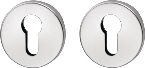 edi Schlüsselrosetten-Paar 056 VA F00 Schildst.8mm PZ rd - 1056/0000/00