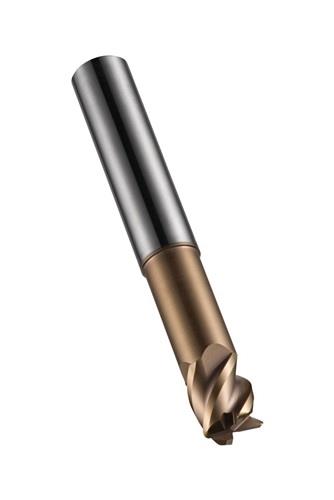 Schaftfräser S521 D.10mm R.1mm Gesamt-L.70mm Schneiden-L.11mm