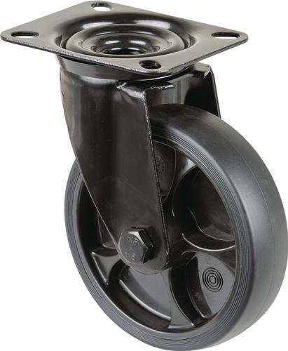 Lenkrolle D.125mm Trgf.120kg Ku.Platte L104xB80mm BS ROLLEN