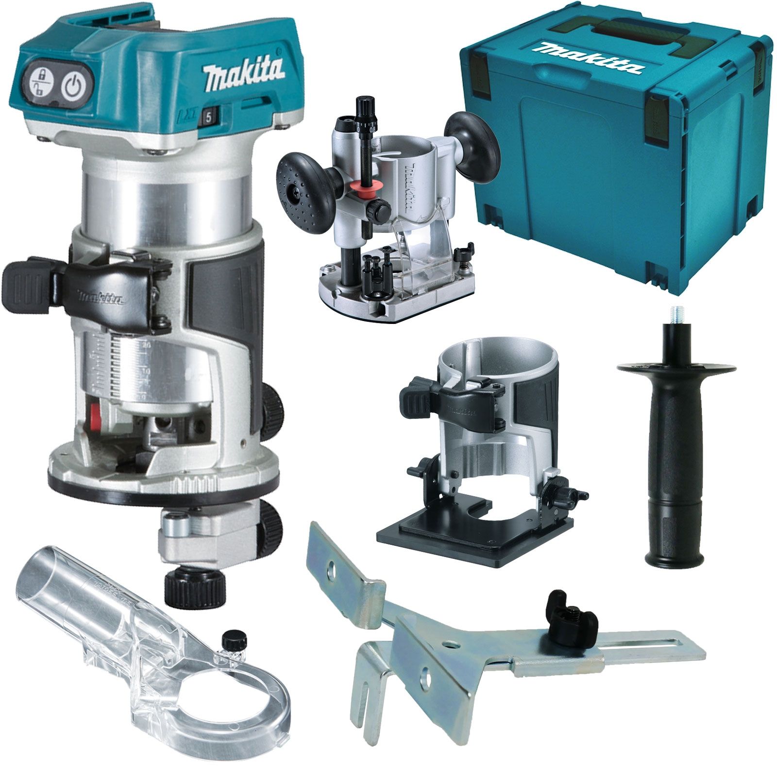 Makita DRT50ZJX2 Akku-Multifunktionsfräse 18 V im Makpac