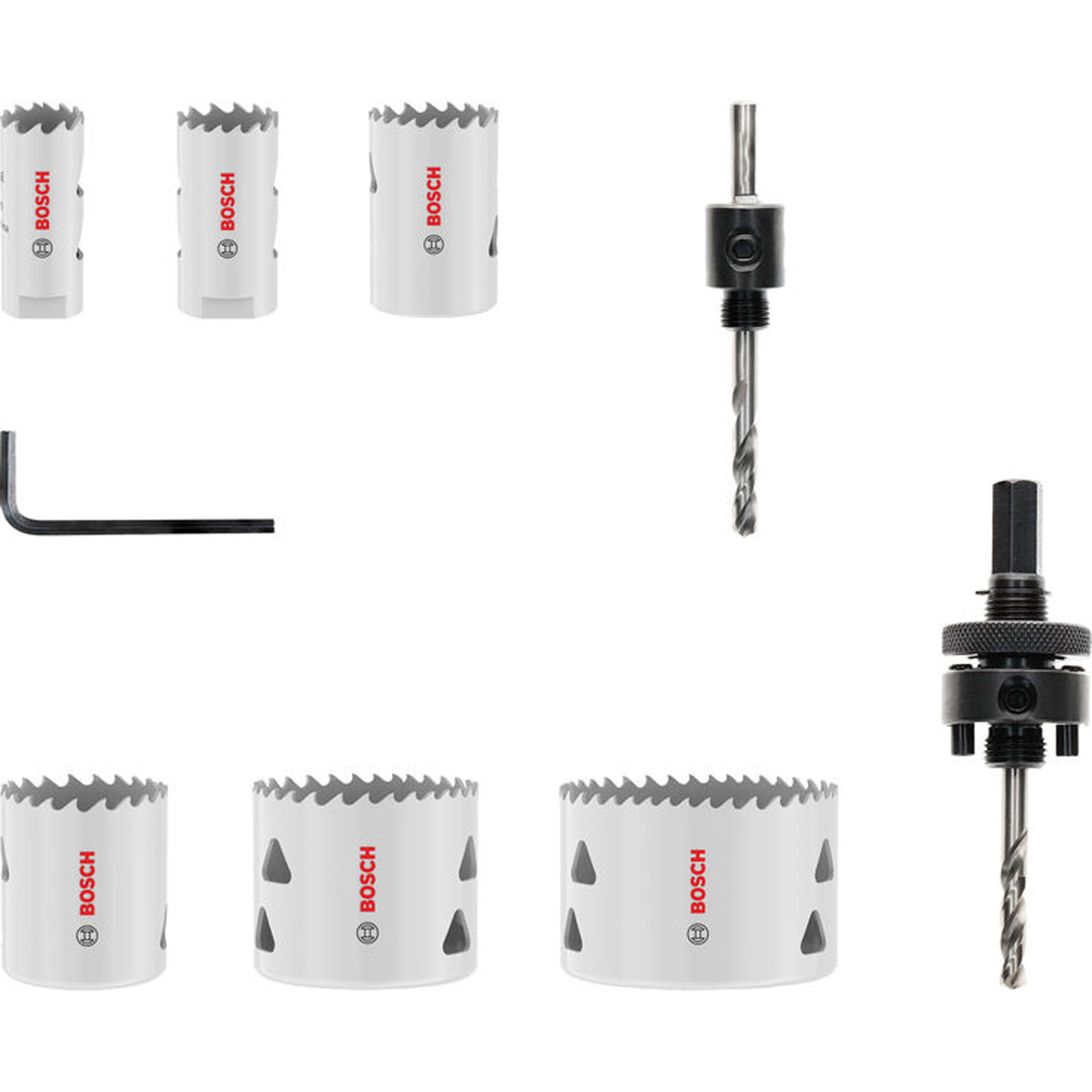 Bosch Multi Material Lochsägen-Set mit Gewinde 20; 25; 32; 38; 51; 64 x 40 mm - 2608594613