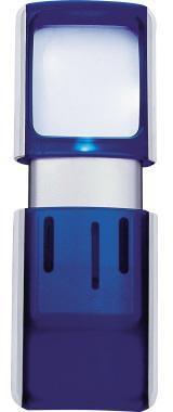 WEDO Lupe 2717503 4,7x11,8x1,4cm LED blau +Batterien