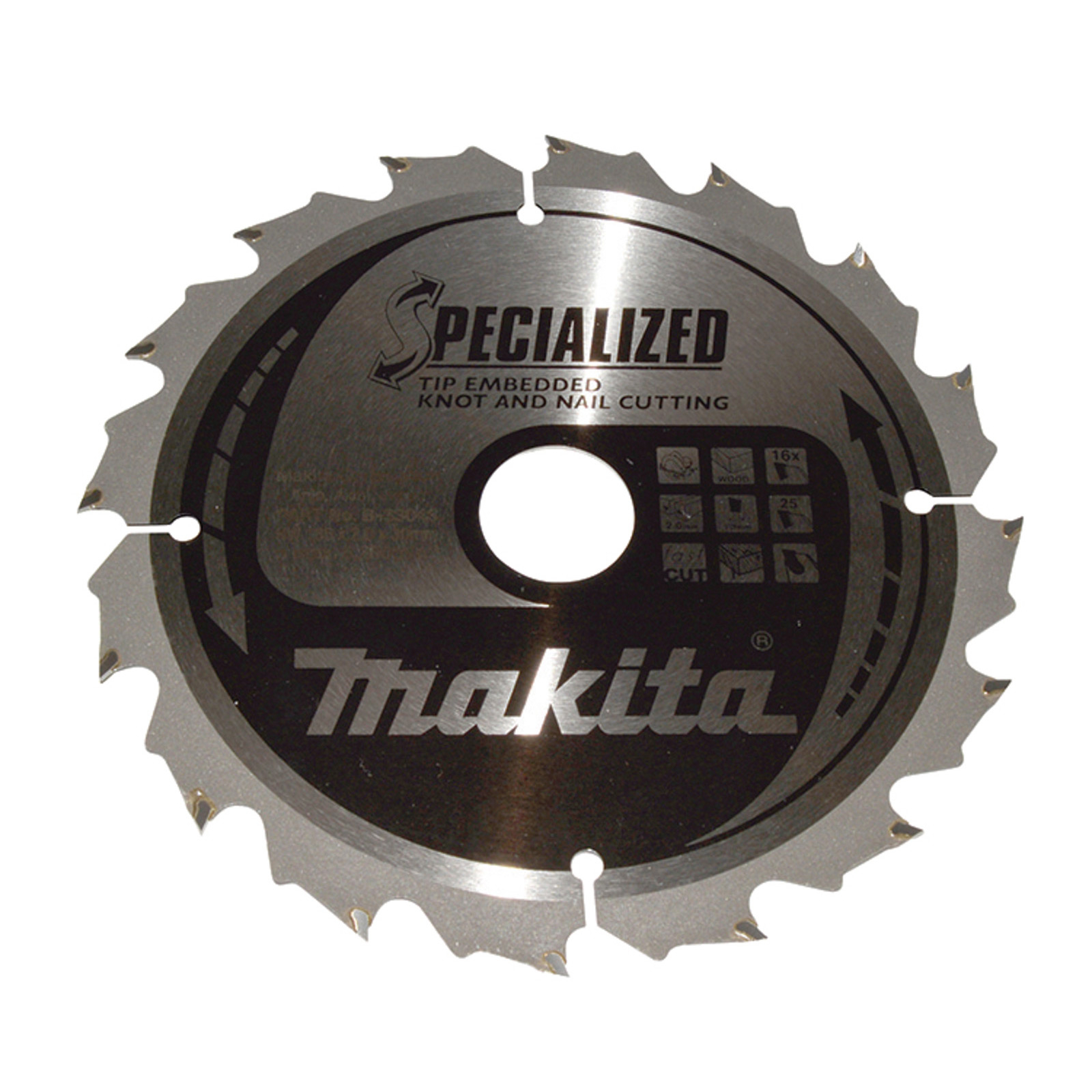 Makita SPECIALIZED Sägeblatt 185x30x16Z - B-33043