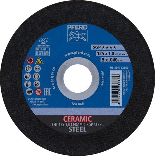 PFERD Trennscheibe Ceramic SGP Steel Ø 125 x 1 mm gerade - 61312510