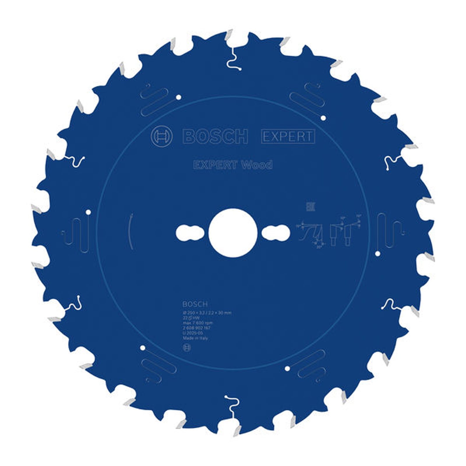 Bosch EXPERT Wood Kreissägeblatt 250x30 mm Z22 - 2608902167