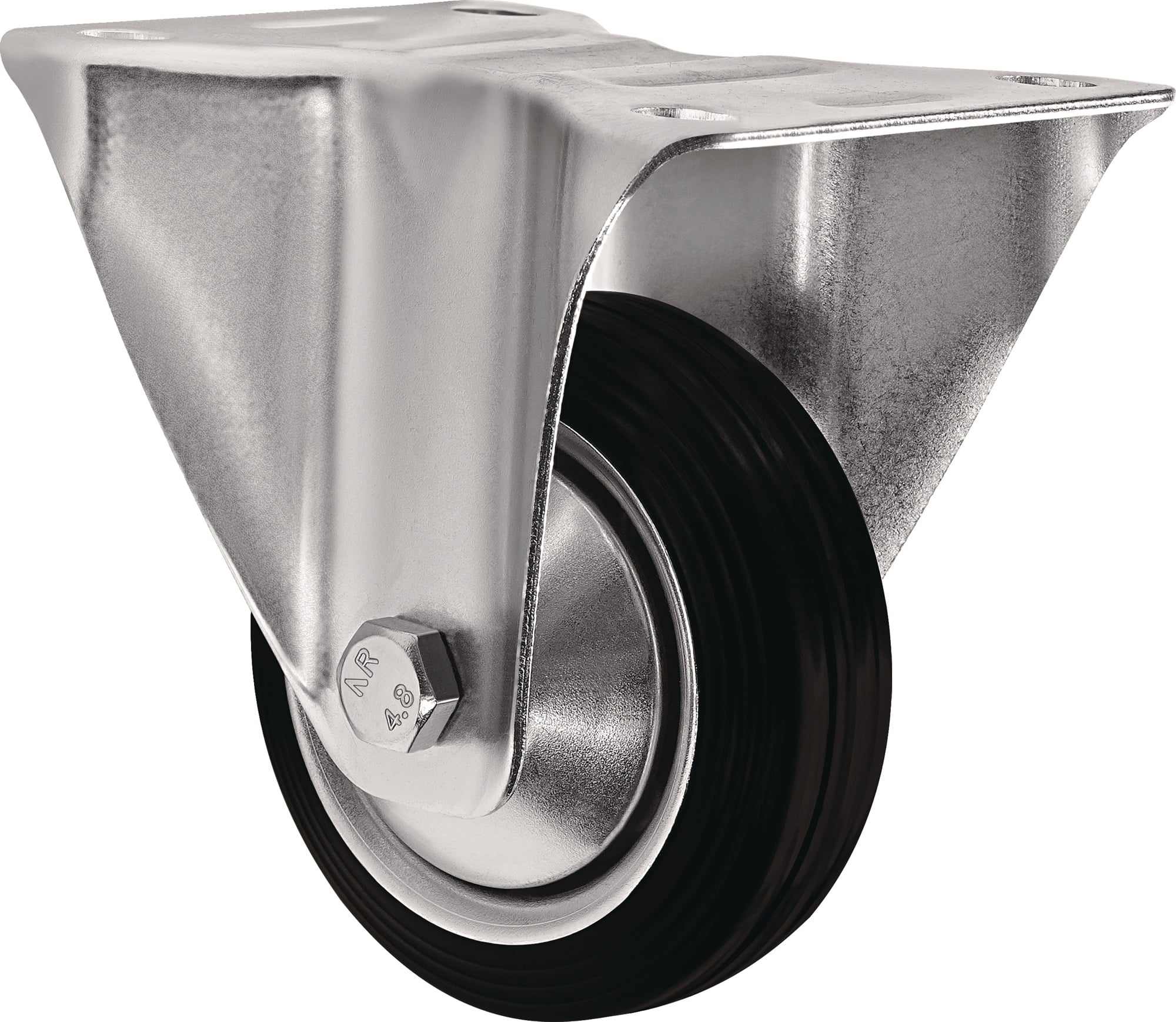 Bockrolle D.200mm Trgf.205kg VG Platte L135xB110mm TECWERK