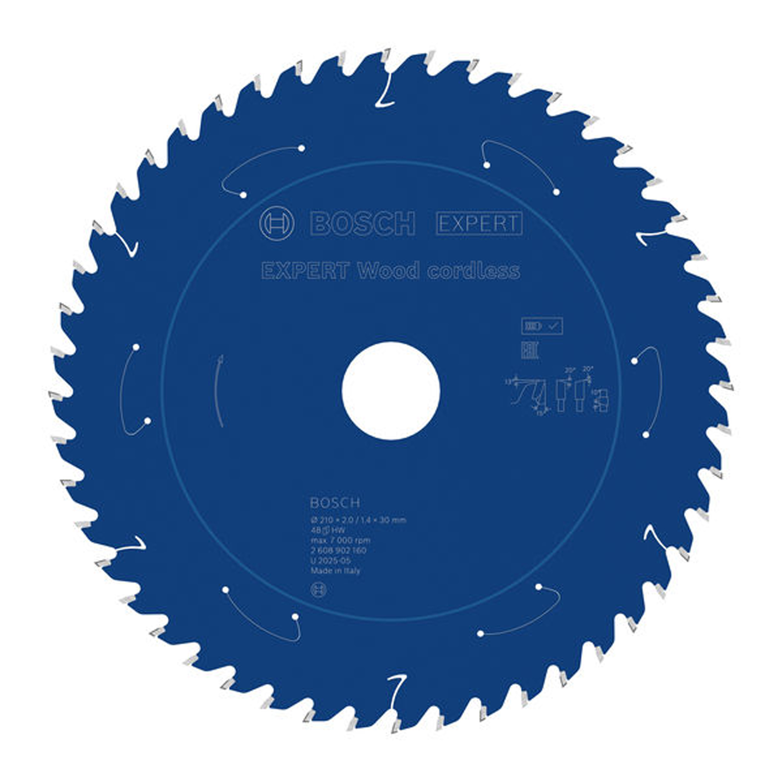 Bosch EXPERT Wood Kreissägeblatt 210x30 mm Z48 - 2608902160