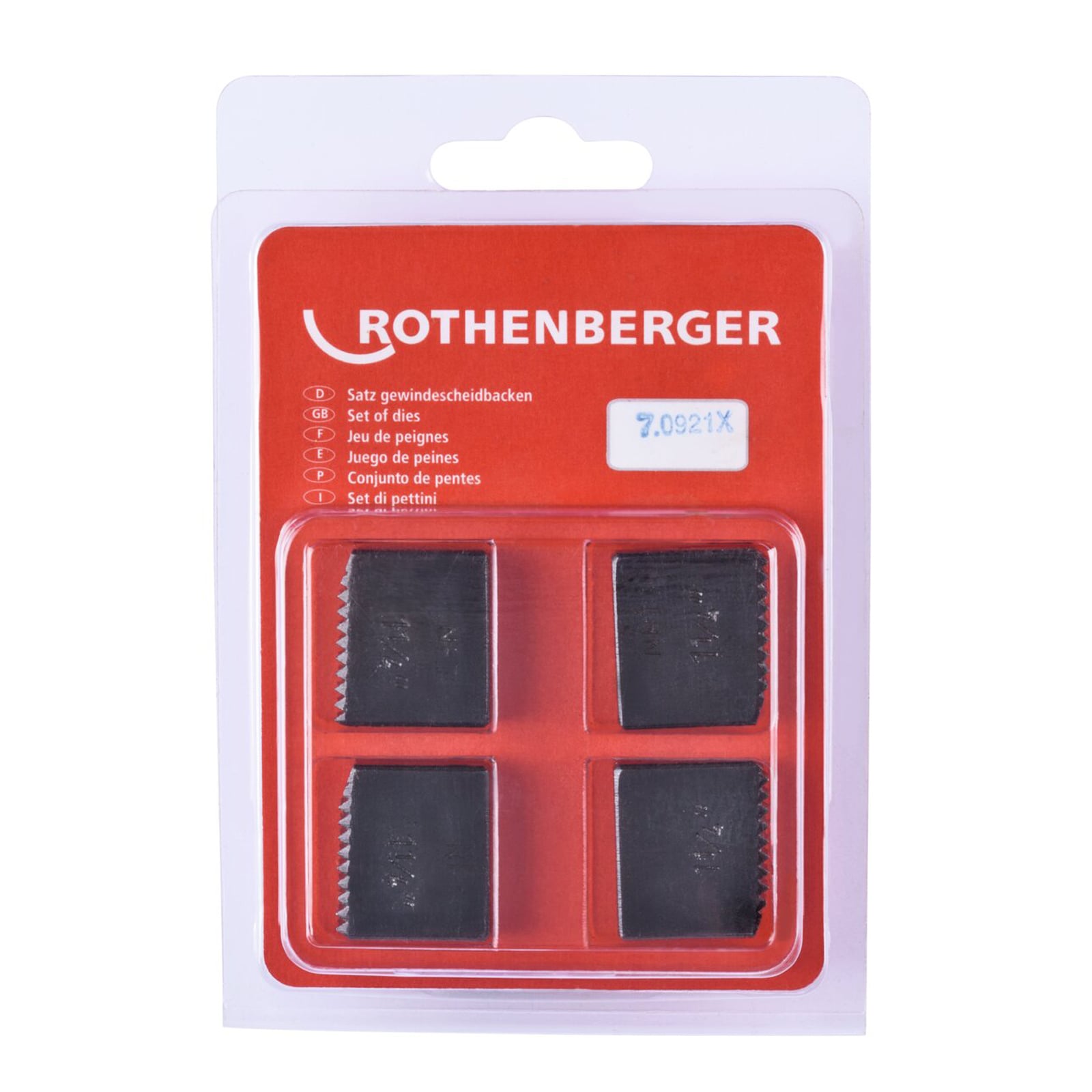ROTHENBERGER SC Schneidbacken, NPT, 1.1/4", 4 Stück - 070921X