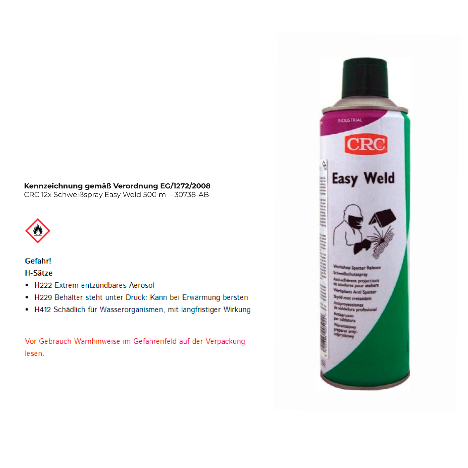 CRC Schweißspray Easy Weld 500 ml - 30738-AB