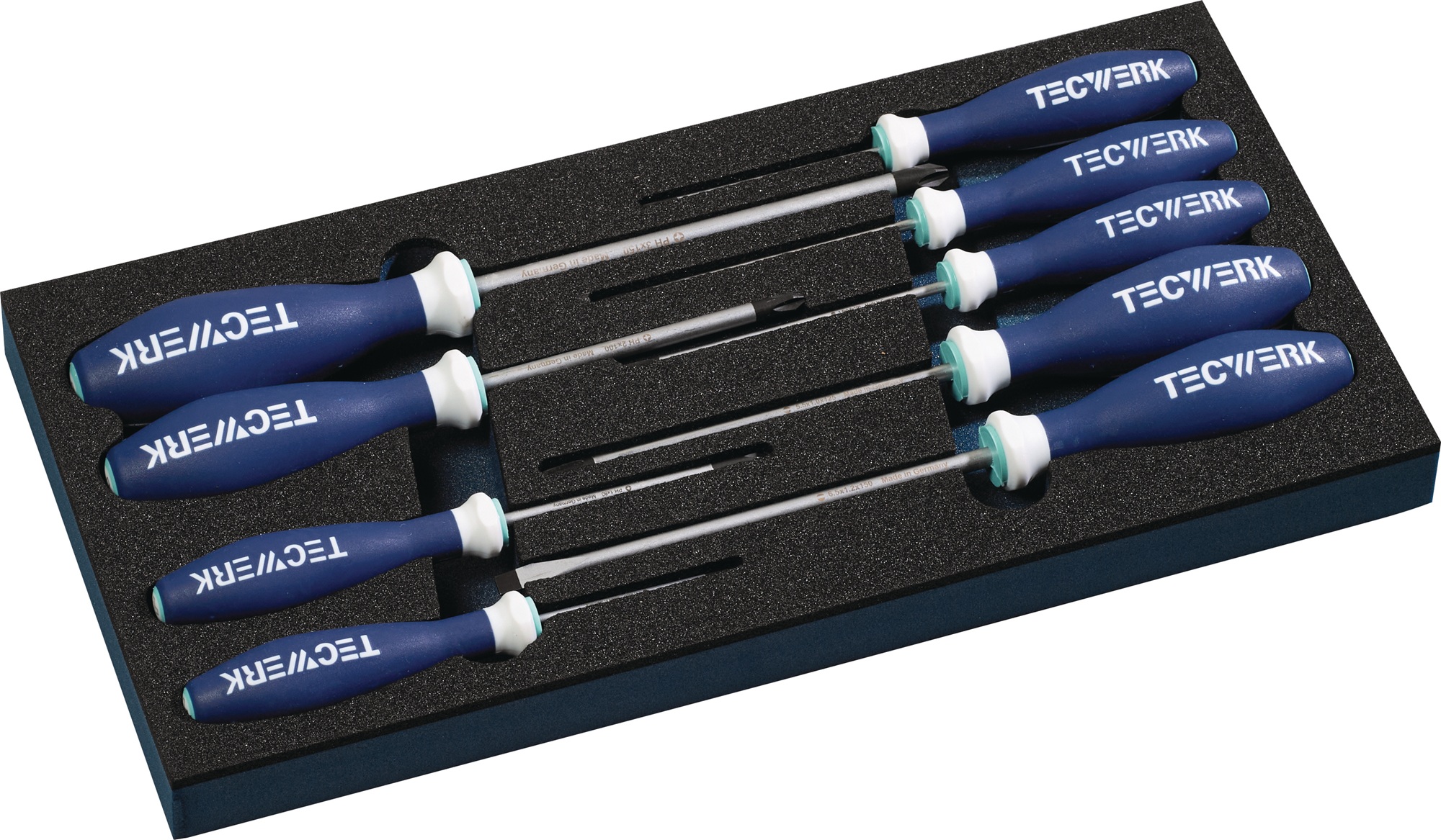 Werkzeugmodul 9-tlg.1/3-Modul Schlitz 2,5-6,5/PH0-3 TECWERK