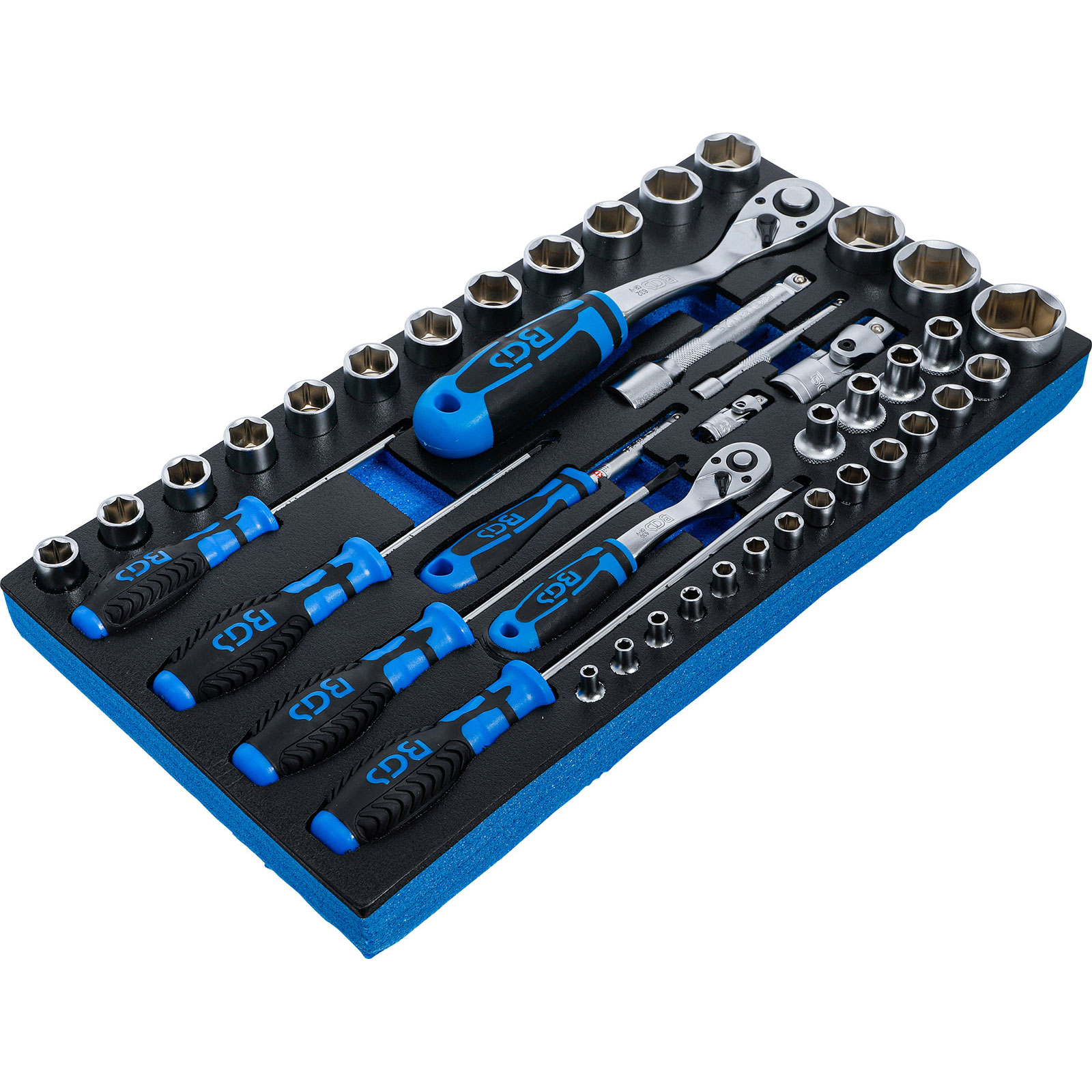 BGS Werkstattwageneinlage für Art. 2002 Steckschlüssel-Satz und Schraubendreher 43tlg. - 2002-7