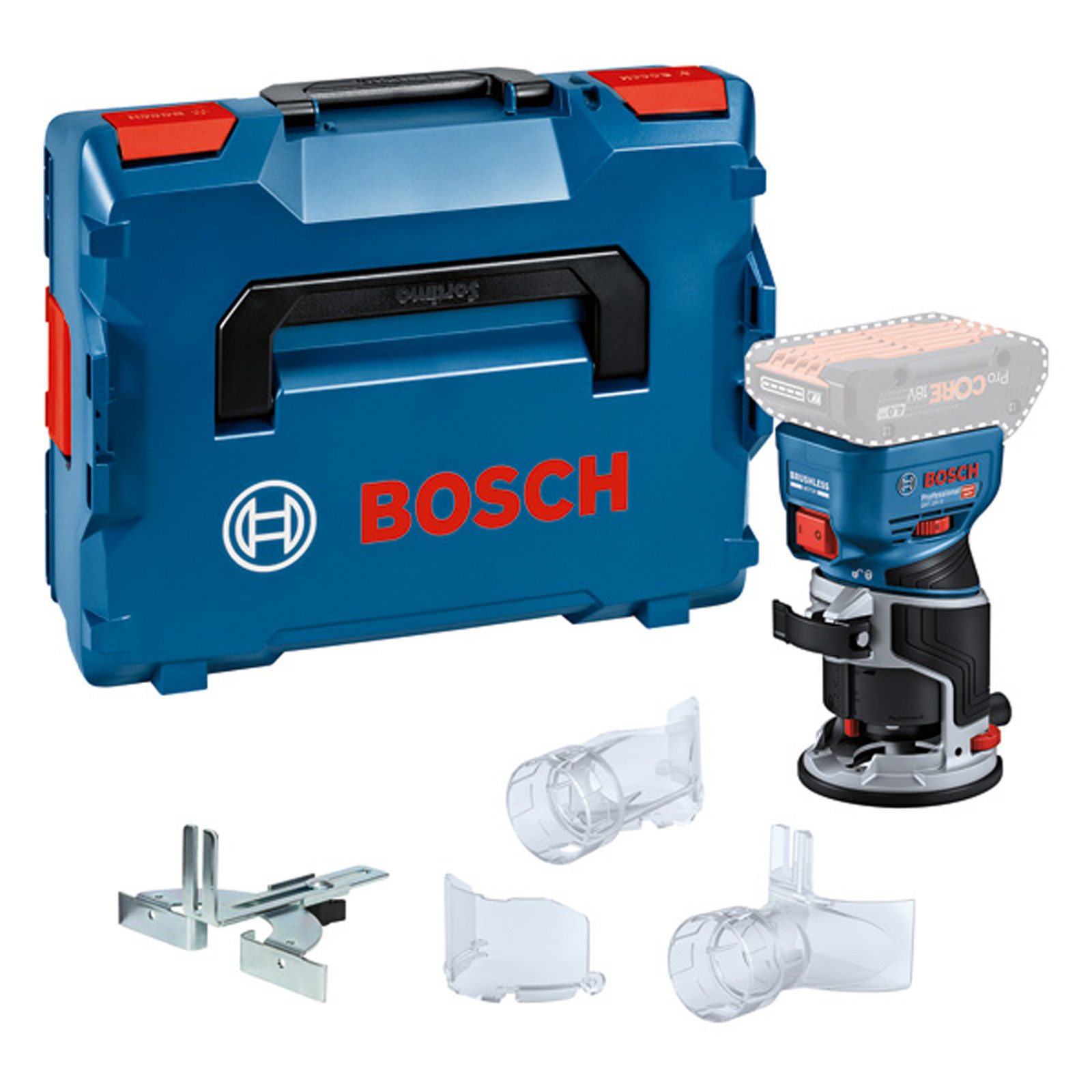 Bosch Akku-Kantenfräse GKF 18V-8 Solo in L-Boxx 136 - 06016C2001