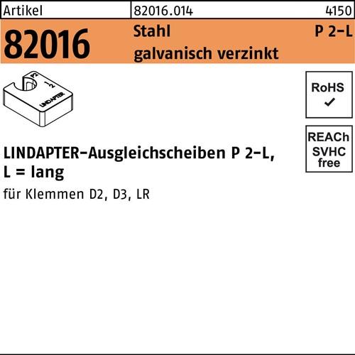 Ausgleichscheibe R 82016 GTW 40 P2 M10/10,0 Stahl galv.verz. 1St. LINDAPTER