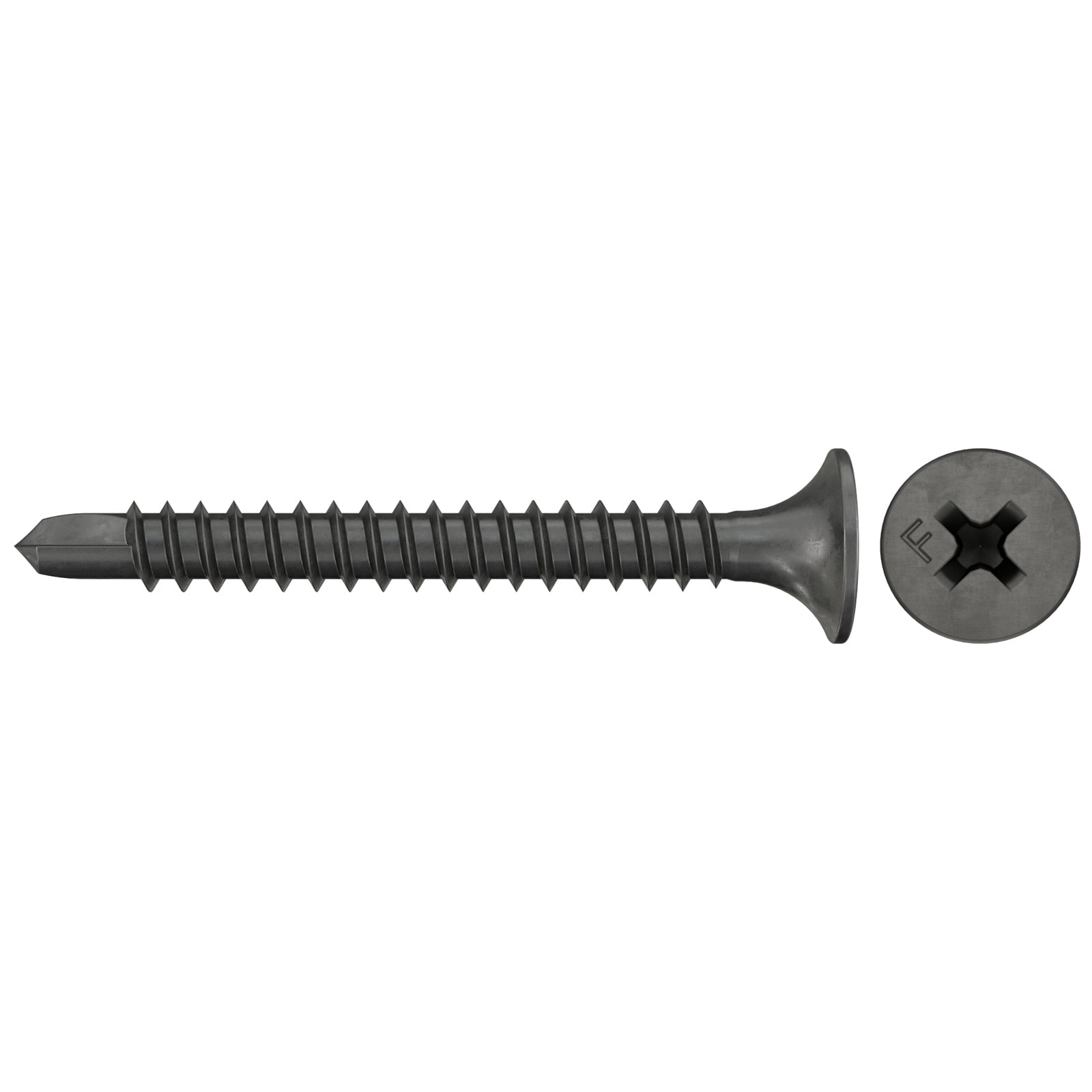 fischer Schnellbauschraube 3,5 x 25 Trompetenkopf Feingew. Kreuzschlitz PH schwarz phosphatiert - 577770