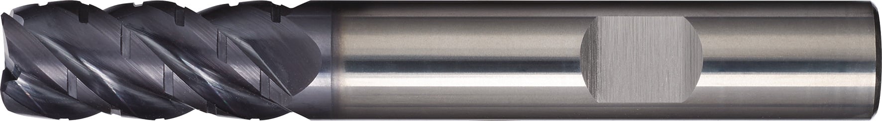 Schaftfräser DIN 6527L Typ NF-UNI D.5mm VHM TiAlN 45Grad HB Z.4 lang TECWERK