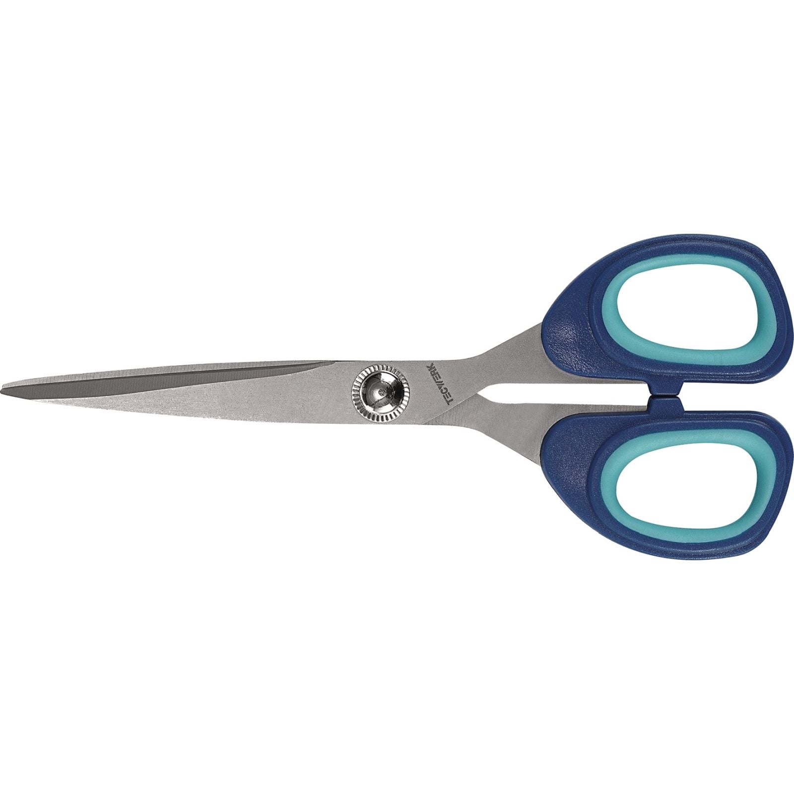 Universalschere 180mm m.2K-Auge titanbeschichtet schwarz/grau TECWERK