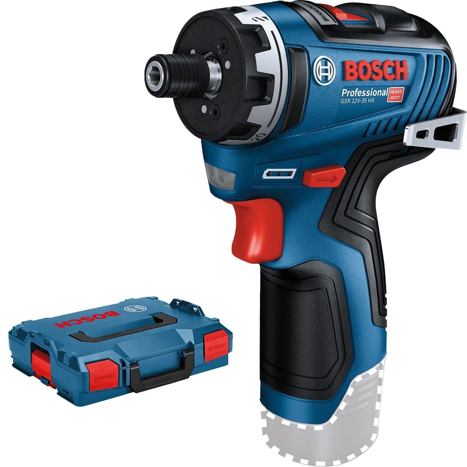 Bosch Akku-Schrauber GSR 12V-35 HX 12 V Solo in L-Boxx - 06019J9102