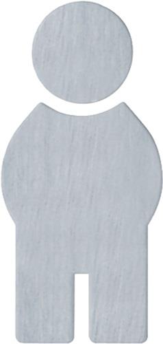 HEWI Symbol Mann 710XA.150.1 VA Farb-Nr.XA B.71,5mm H.150mm S.1,5mm - 710XA.150.1