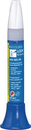 WEICON Schraubensicherung WEICONLOCK AN 302-60 20 ml hochfest mittelviskos grün Pen - 30260020