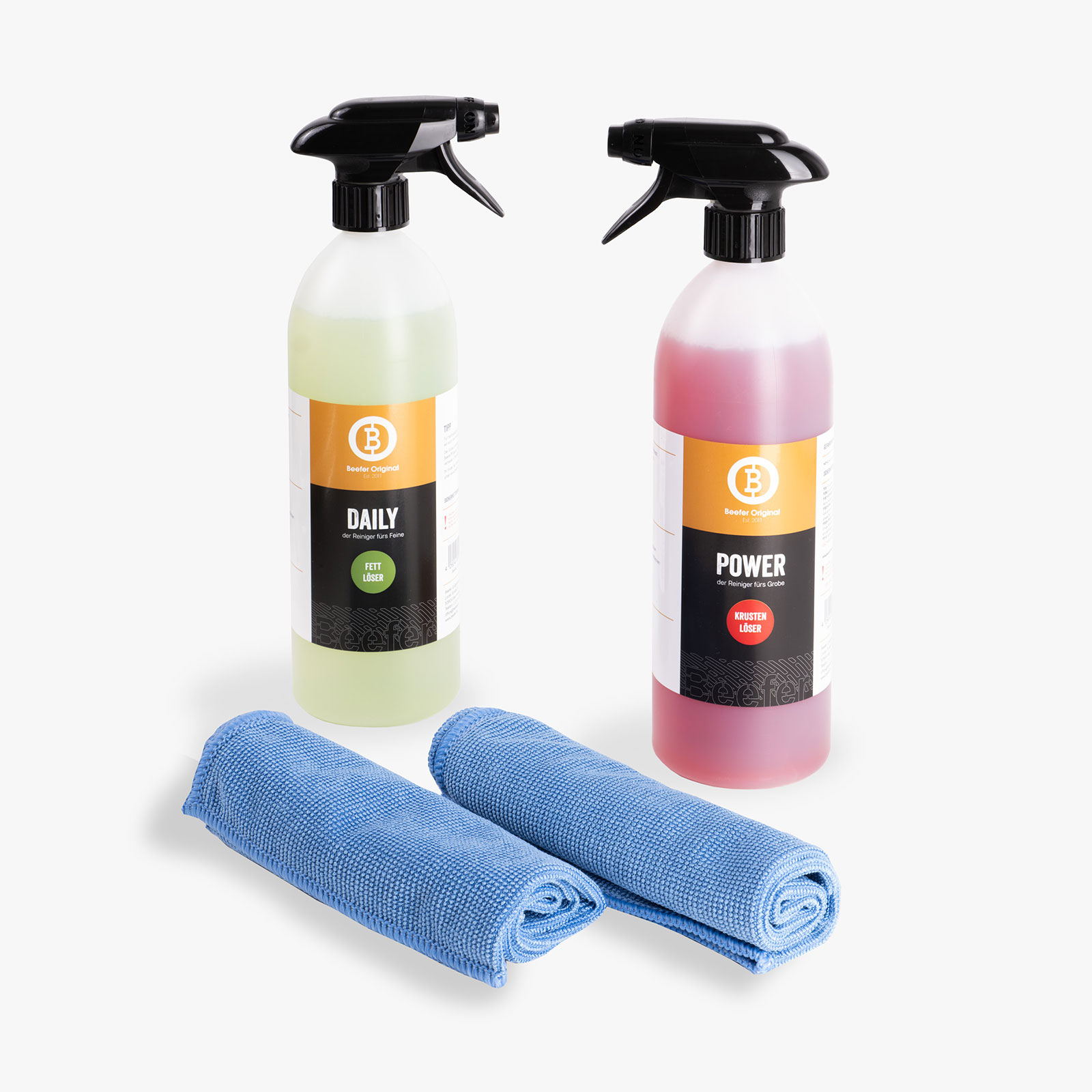 BEEFER Reiniger Set + Mikrofasertücher - 10100002