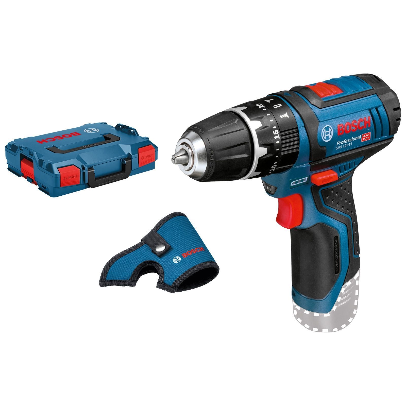 Bosch Akku-Schlagbohrschrauber GSB 12V-15 Solo in L-Boxx - 06019B690E