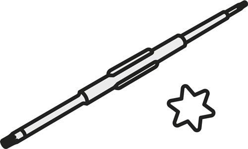 Torx-Klinge ISO D-T07P/T09P Bruttogewicht 18,9g PRAMET