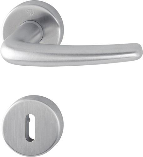 HOPPE Rosettengrt.Den.E1310Z/42KV/42KVS VA F69 rd.OB DIN L/R D/D - 2820416