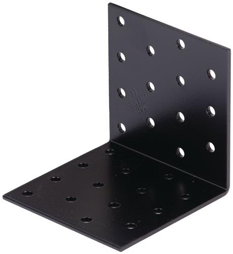Lochplattenwinkel ETA-08/0165 H80xB80xS2,5mm STA roh,verzinkt,schwarz ku.-besch.