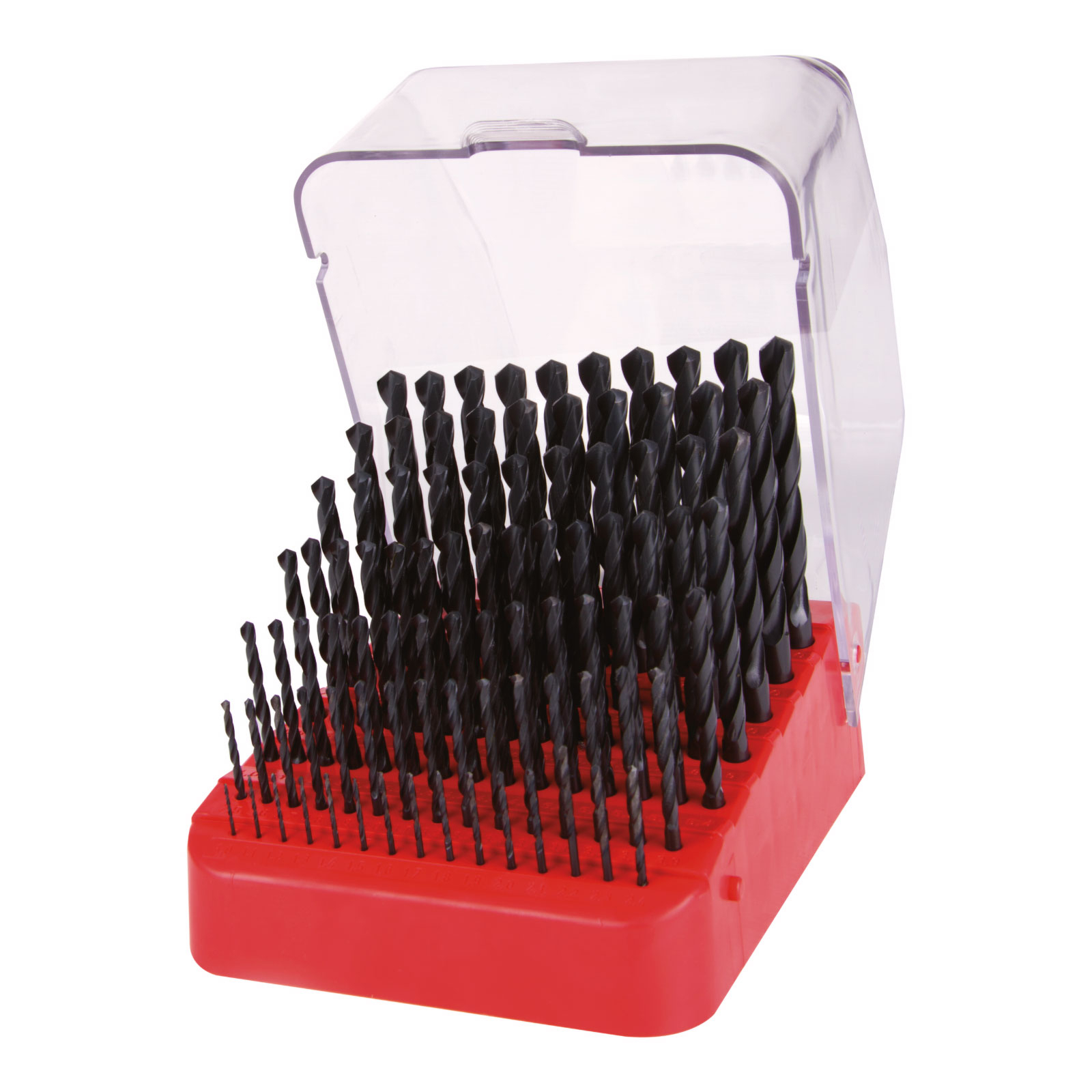 RUKO Spiralbohrer-Satz DIN 338 Typ N, HSS-R im Werkbankständer - 91 tlg. - 205223