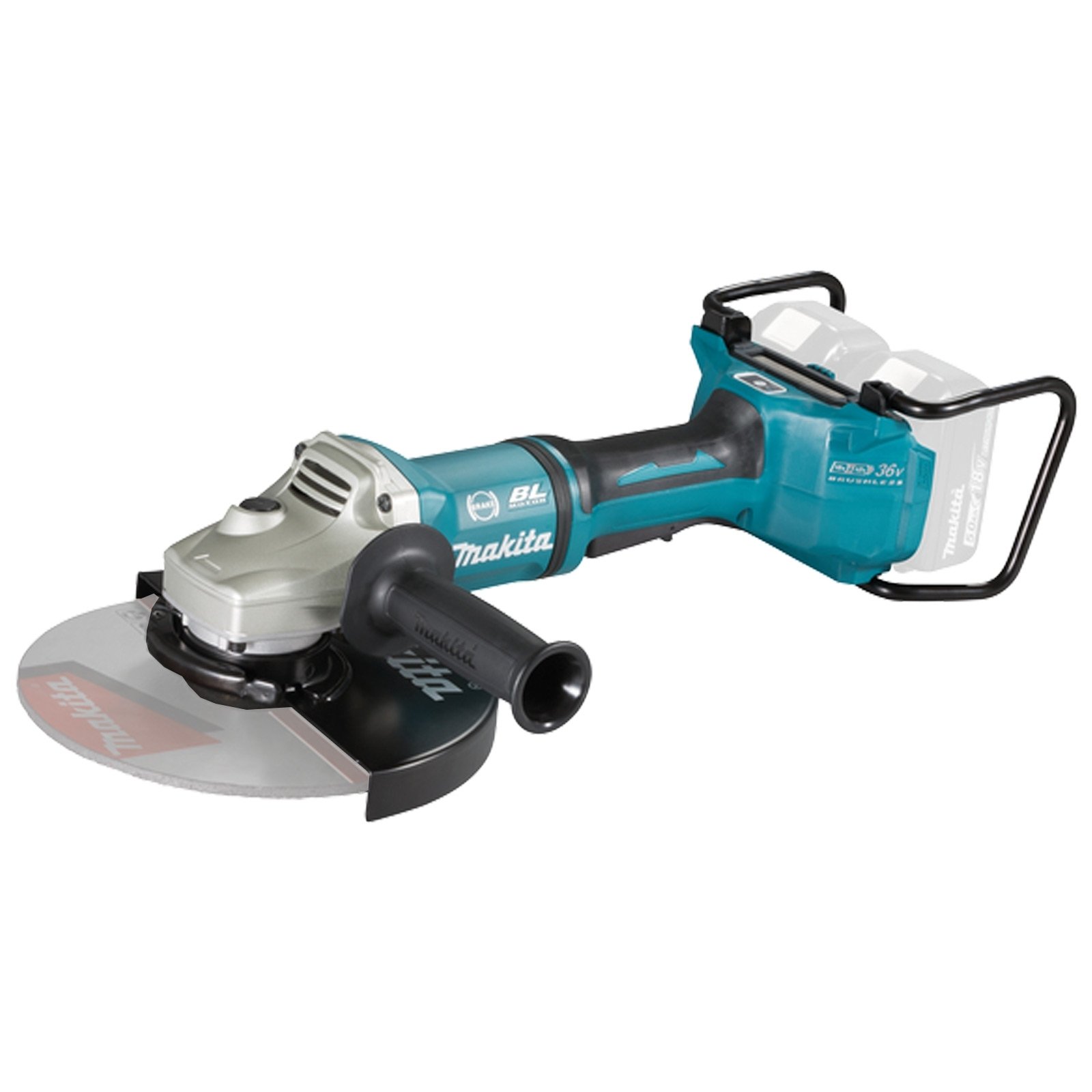 Makita DGA901ZKU2 Akku-Winkelschleifer Ø 230 mm 2x 18 V / mit Bluetooth Solo im Transportkoffer