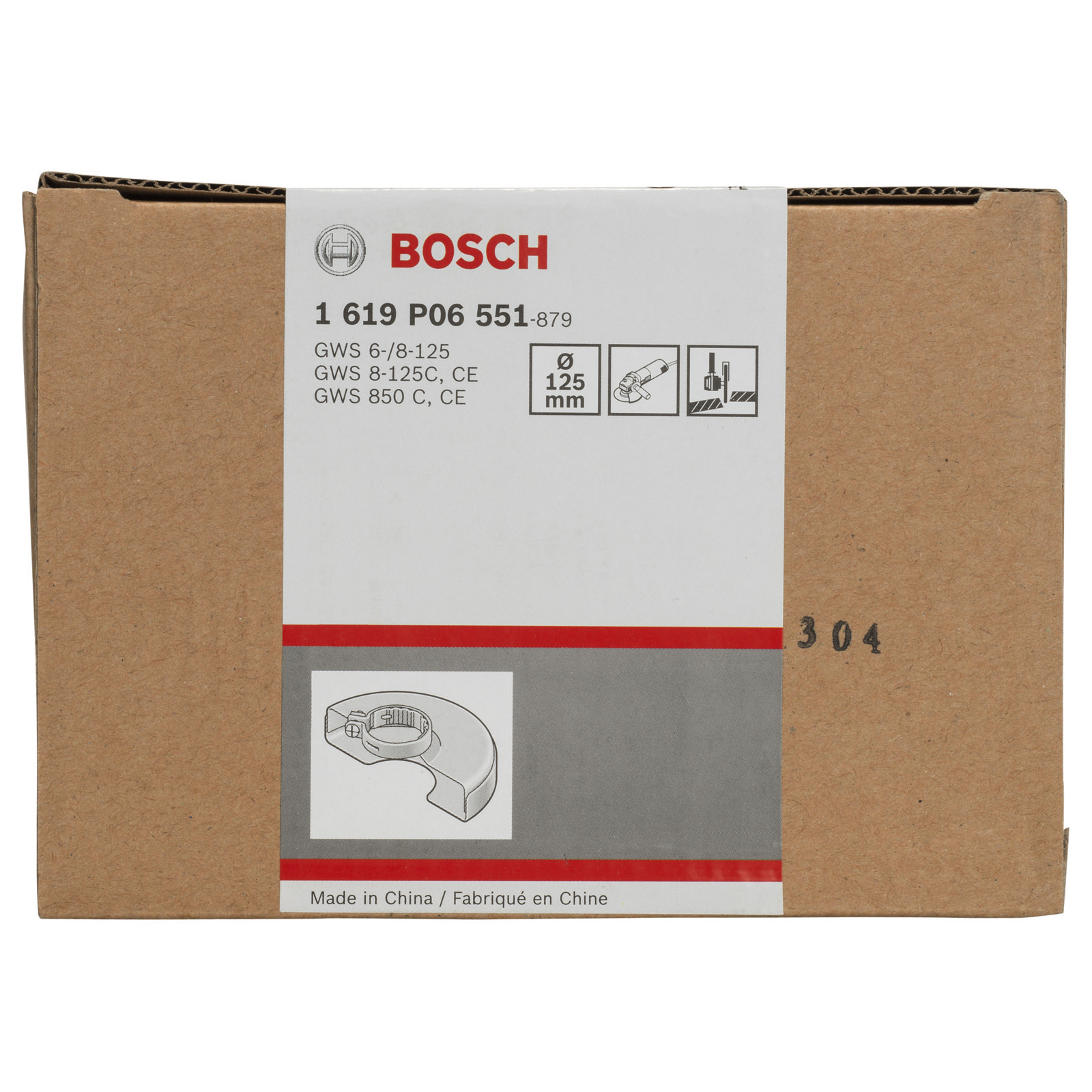 Bosch Schutzhaube mit Deckblech, 125 mm, passend zu GWS 6-125 - 1619P06551