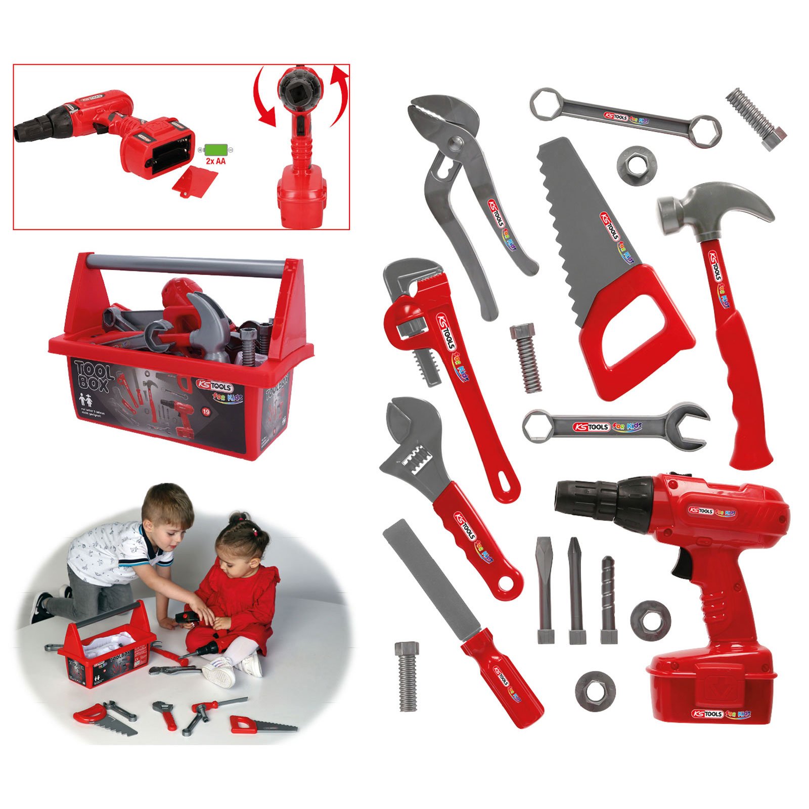 KS TOOLS Werkzeug-Box für Kinder - 100073