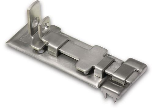 BURG-WÄCHTER Panzer-Riegel L.100 mm B.39 mm VA Ösen-Ø 10 mm - R 100 NI SB