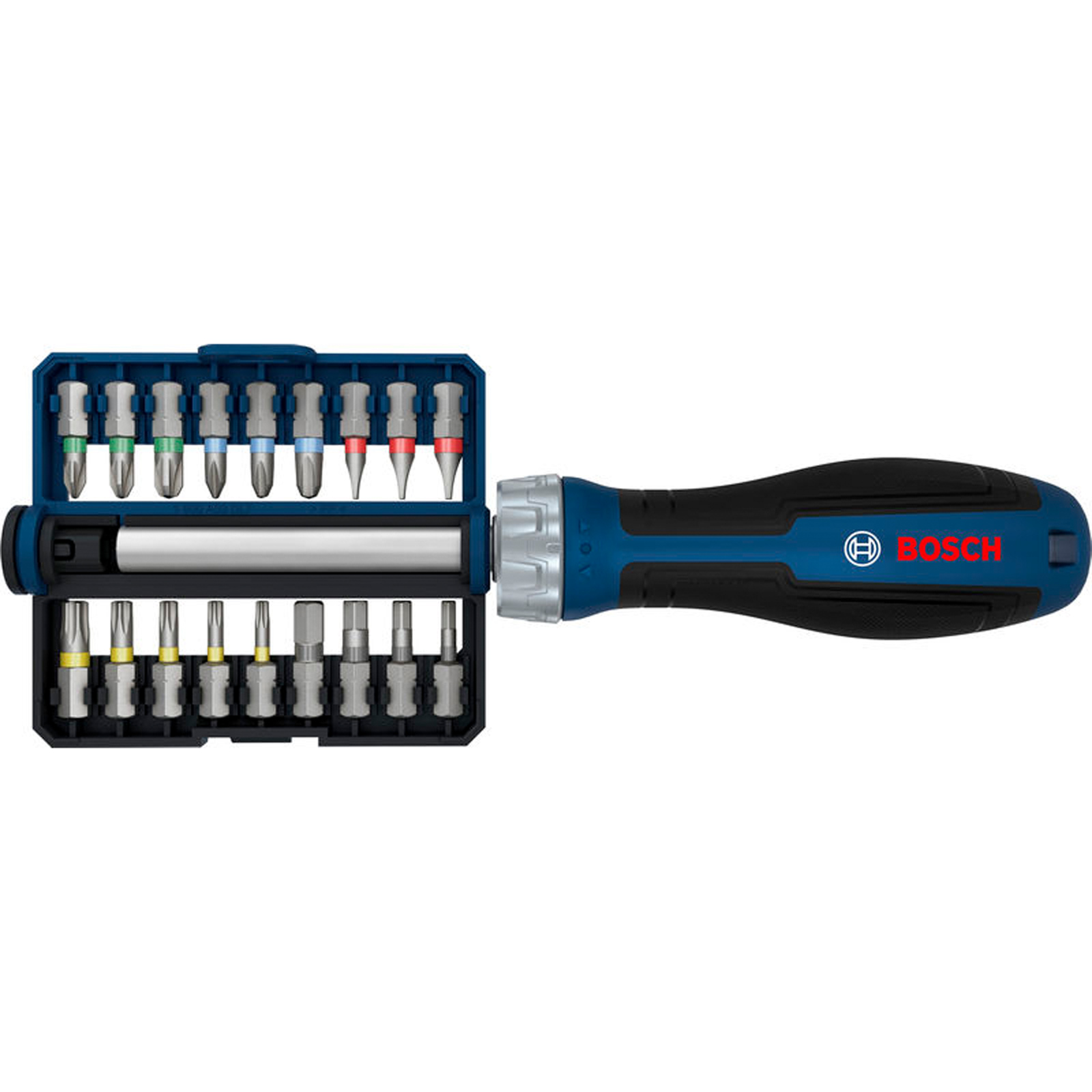 Bosch Bit-Ratschenschraubendreher-Set 18 Bits - 1600A039PR