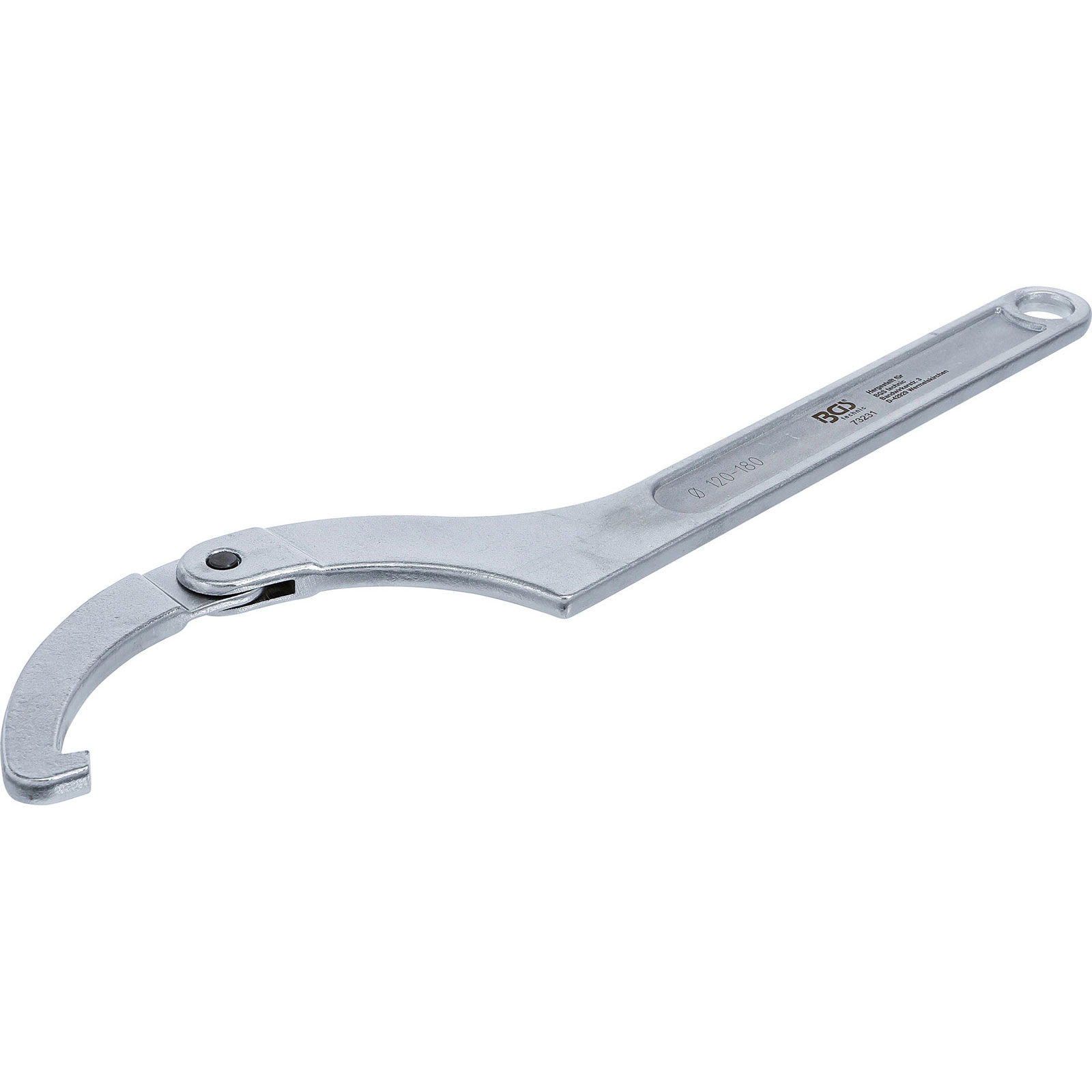 BGS Gelenk-Hakenschlüssel mit Nase 120 - 180 mm - 73231