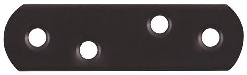 Flachverb.L.57mm B.16mm S.1,5mm STA schwarz ku.-besch.GAH