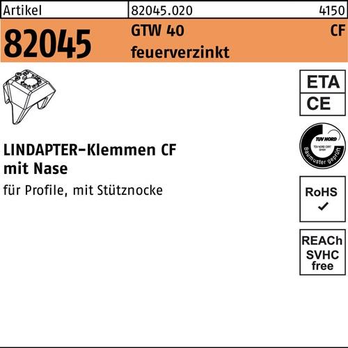 Klemme R 82045 GTW 40 CF M16 Sphäroguß feuerverz. 1 Stück LINDAPTER