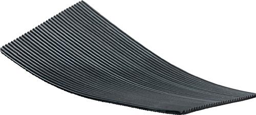 Gummifeinriefenmatte B.1,2m L.10m D.3mm schwarz NR/SBR o.Gewebeeinlage Rl. - 0-25-0001